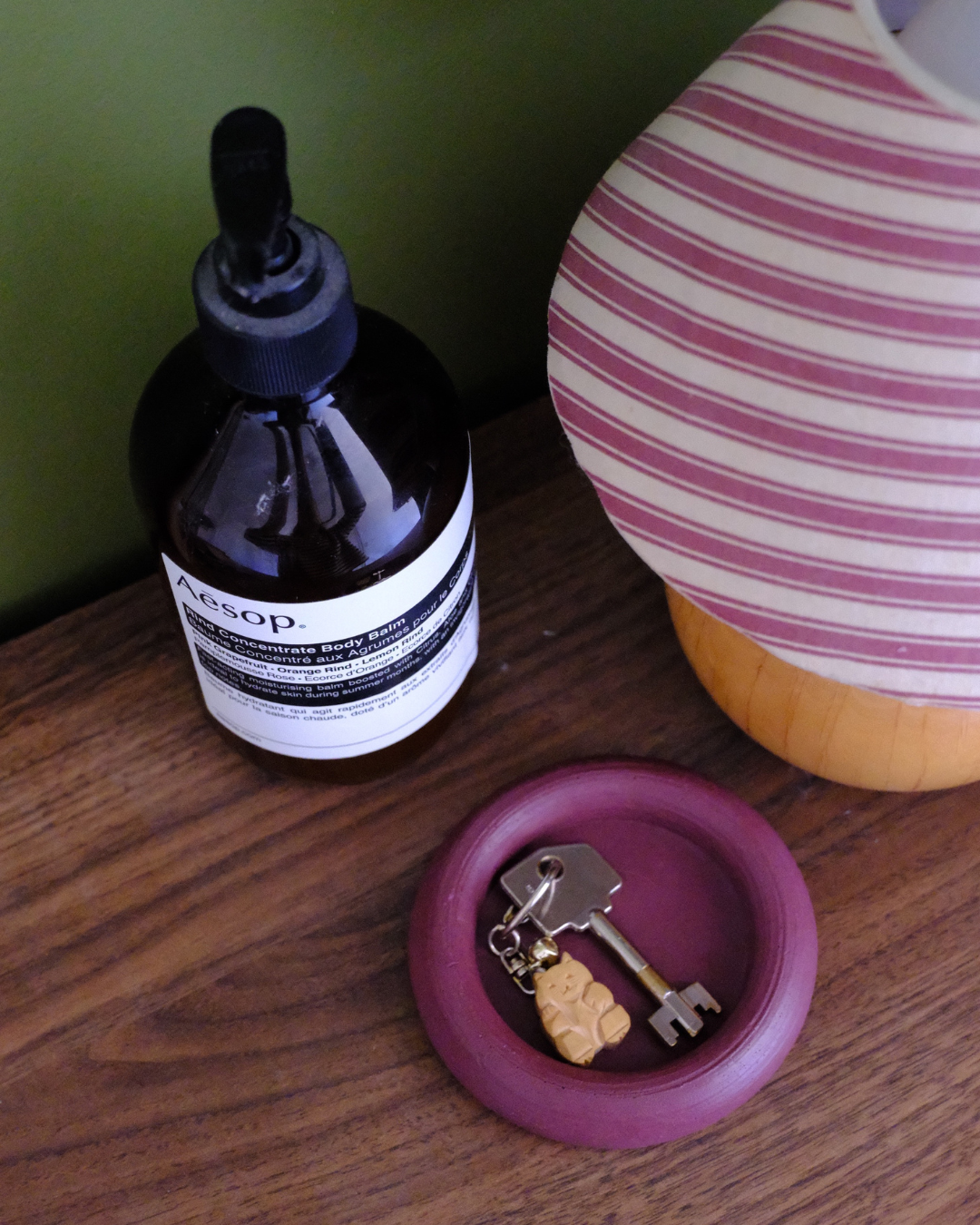 vide-poche Bloby aubergine